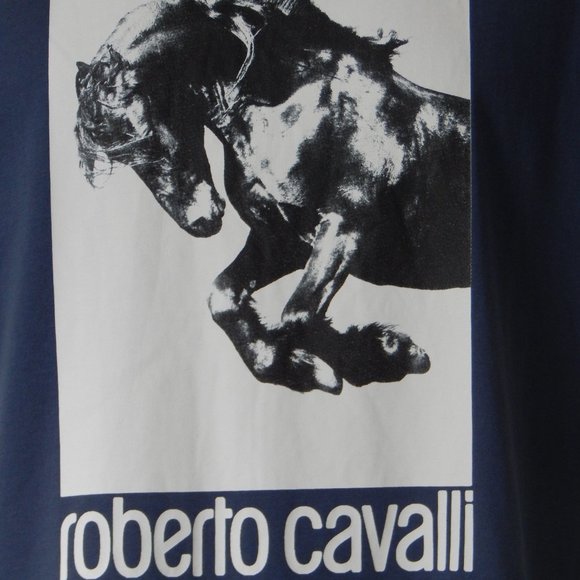 ROBERTO CAVALLI RUNNING HORSE GRAPHIC T Shirt - Picture 2 of 5